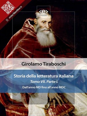 cover image of Storia della letteratura italiana del cav. Abate Girolamo Tiraboschi &#8211; Tomo 7. &#8211; Parte 1